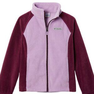 Girls Columbia Benton Springs Fleece Jacket Coat Size 14-16 Large Purple New